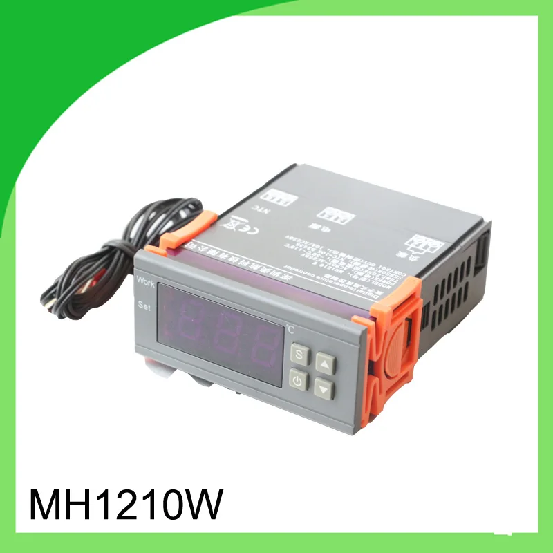 

1PCS Digital Temperature Controller MH1210W 90-250V 10A 220V Thermostat Regulator with Sensor -50~110C Heating Cooling Control