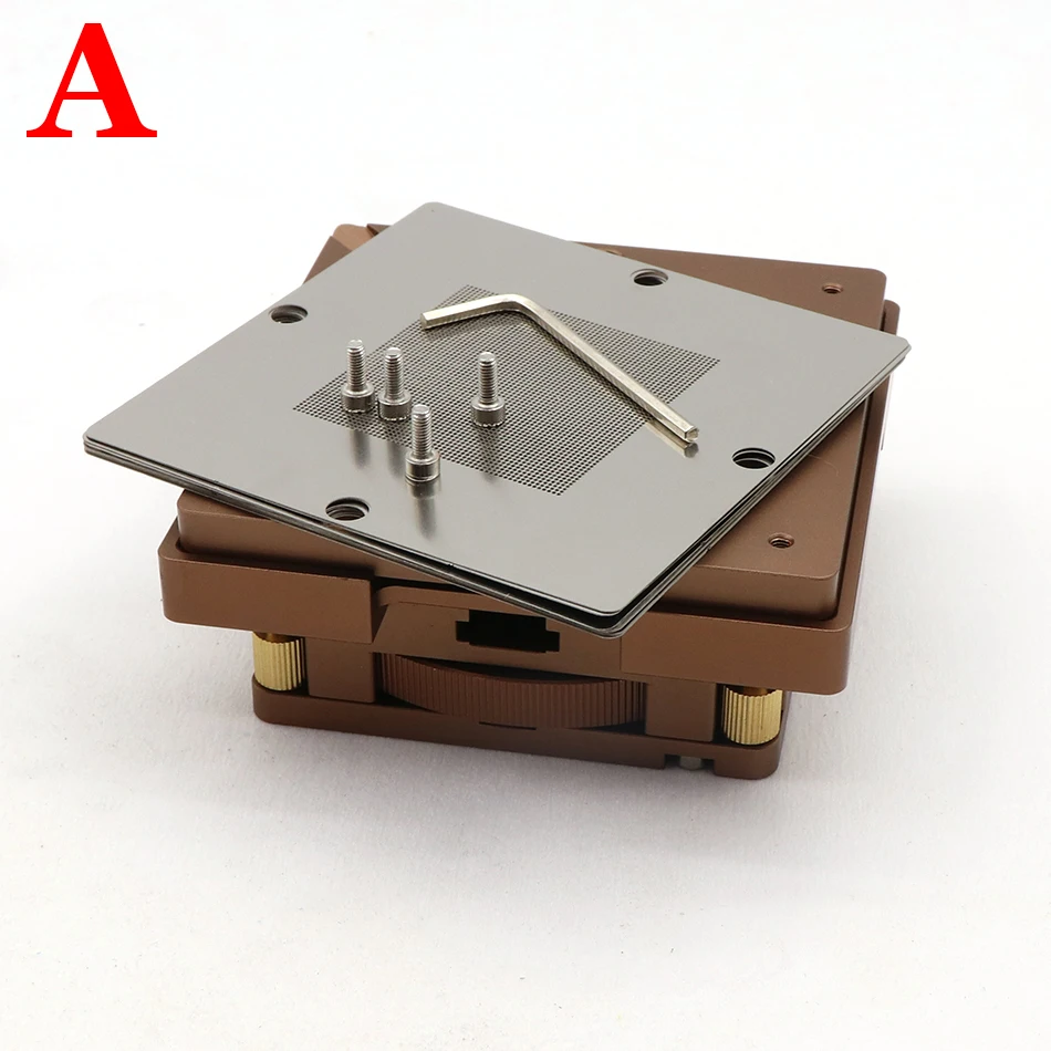 

90 * 90 positioning diagonal BGA fixture coffee coloring table 80 * 80 heating station soldering station rework fixture tool