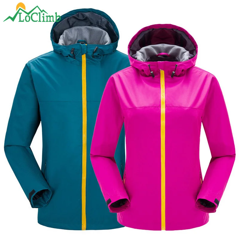 Loclimb الرجال النساء الملابس للماء الرياضة سترات الدراجات الصيد التخييم المشي وتسلق معطف المطر واقية ، AM143