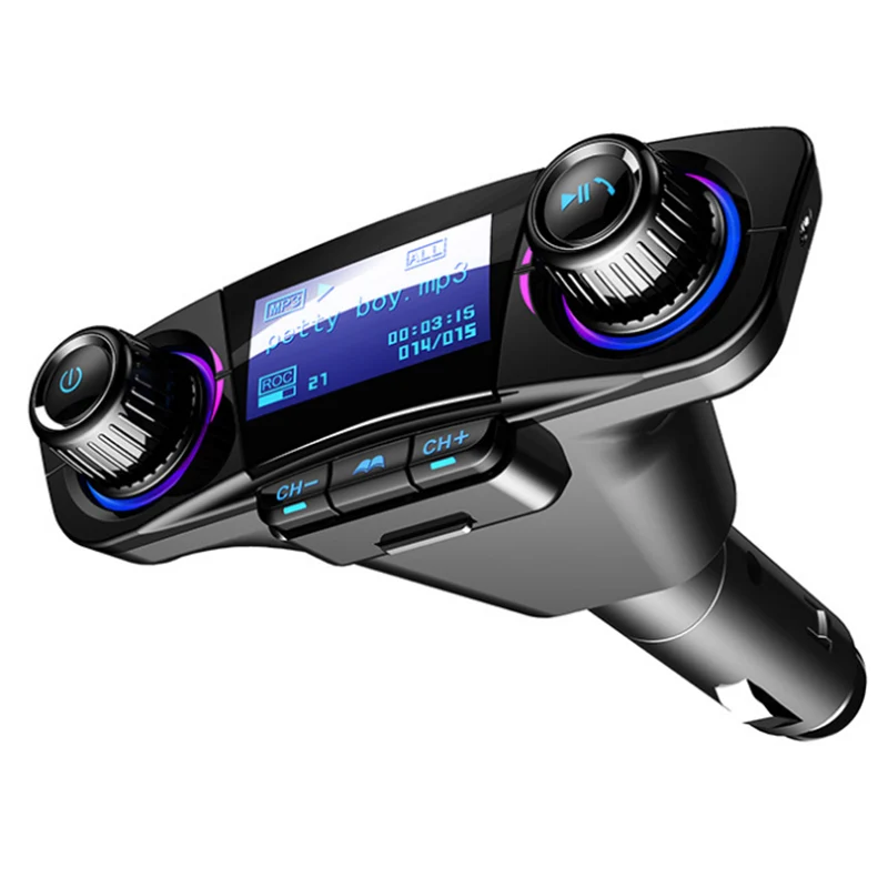 Hands Free беспроводной Bluetooth fm-передатчик Aux модулятор Автомобильный комплект автомобильный аудио mp3-плеер с двойным USB зарядным устройством автомобильные аксессуары