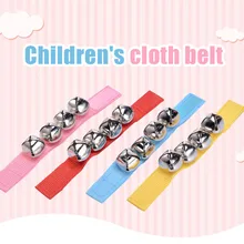 Новинка, 10 шт., повязка на запястье, колокольчики, музыкальный ритм, игрушки, музыкальные инструменты для школы