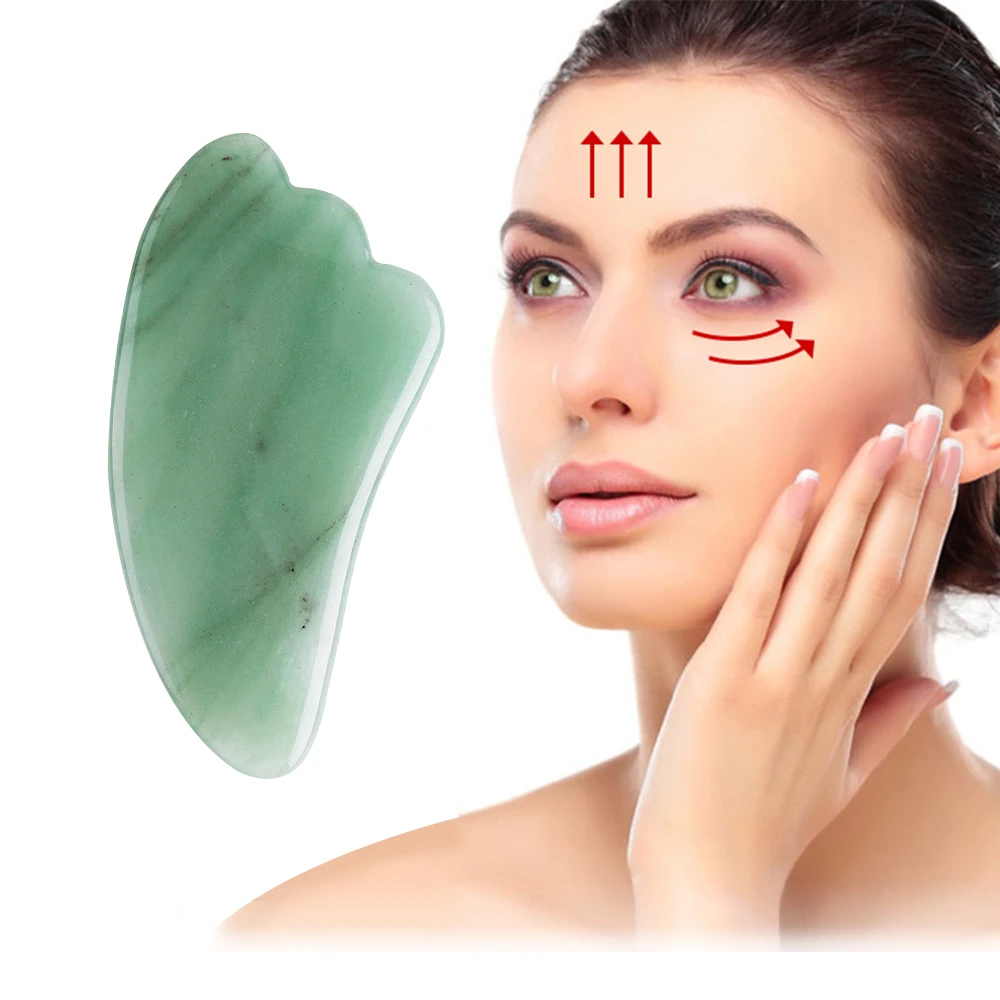 

Oshioner 1 PCS Massage Stone 4 Colors Guasha Board Face Massager For SPA Therapy Antistress Body Slimming Face Lifting Tool