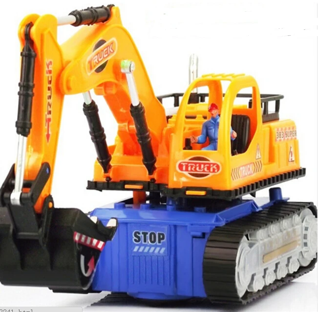 Universal Flashing Wheel Musical Excavator Car Kid Children Toy Builder