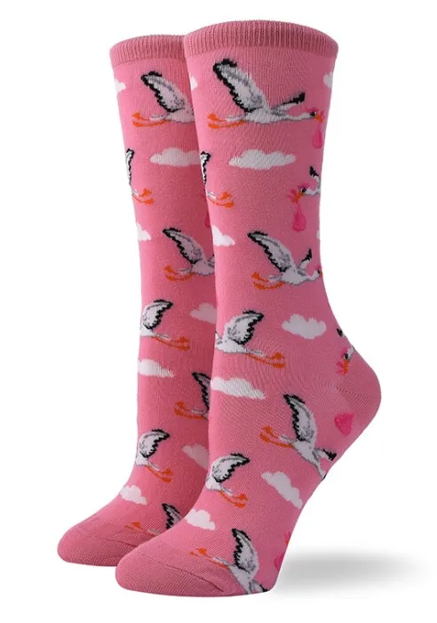 Женские милые цветные носки для скейтборда из чесаного хлопка с рисунком счастливого скейтборда, смешанный рисунок, Забавный мультяшный Кот, в горошек, новинка художественная одежда - Цвет: Розовый