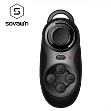 Vr sovawin mini universal inalámbrico bluetooth controller gamepad joystick para android 3d gafas de obturador de la cámara remota caja vr