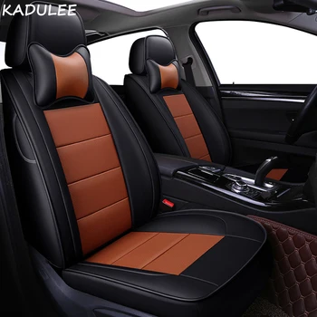

KADULEE Custom Leather car seat covers set For Jeep Grand Cherokee Wrangler Patriot Cherokee Compass commander car accessories