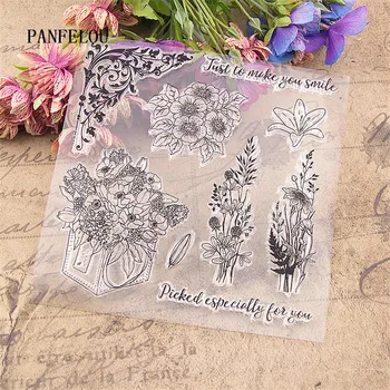 

PANFELOU The beautiful garden Transparent Clear Silicone Stamp/Seal DIY scrapbooking/photo album Decorative clear stamp sheets