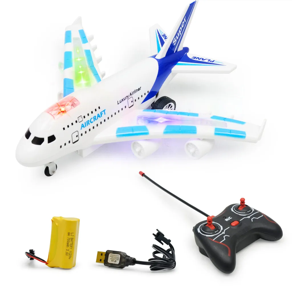 Mini Drone Air Bus 747 Remote Control Airplane Electric Remote Control Aircraft Kid Toy Remote Control Trolley For Children