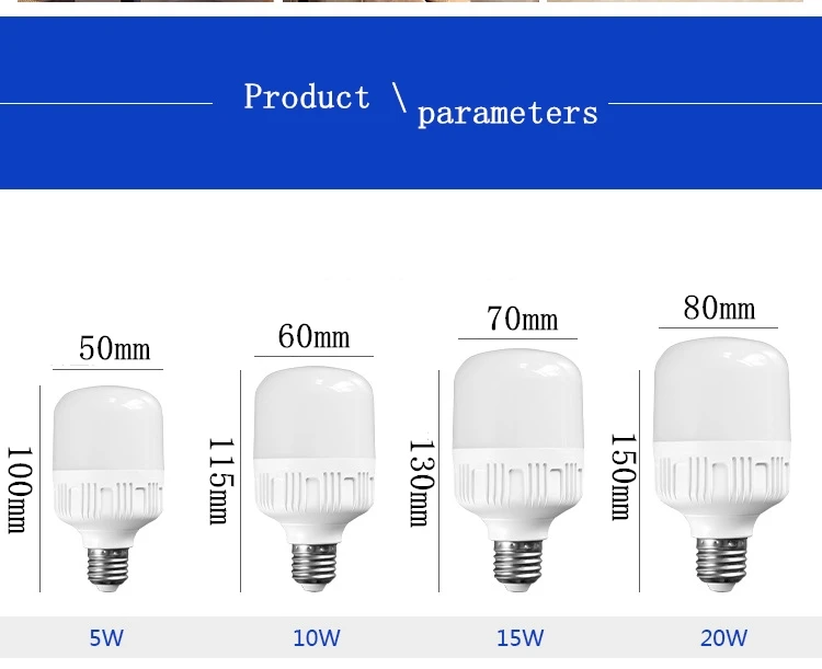 5 шт. светодиодный светильник E27 B22 220 V-240 V светодиодный смарт лампочки IC Мощность 5 Вт 10 Вт 15 Вт, 20 Вт, 30 Вт, 40 Вт, 50 Вт светодиодный уличный светильник кухонная лампа