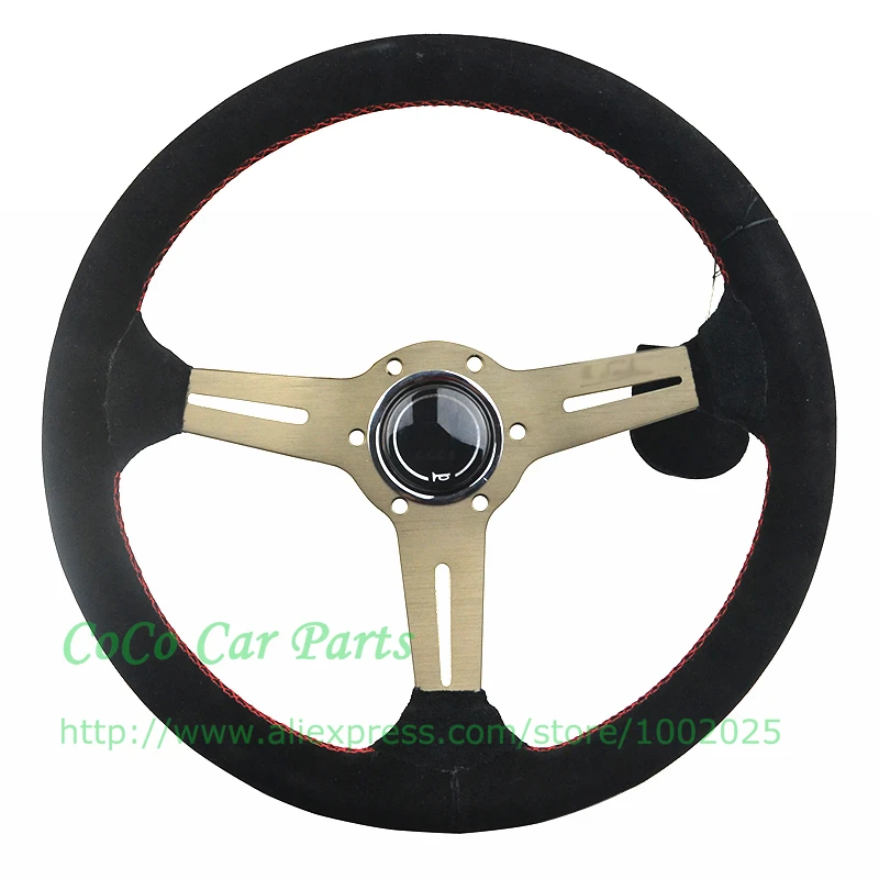 suede titanium car steering wheel (5)