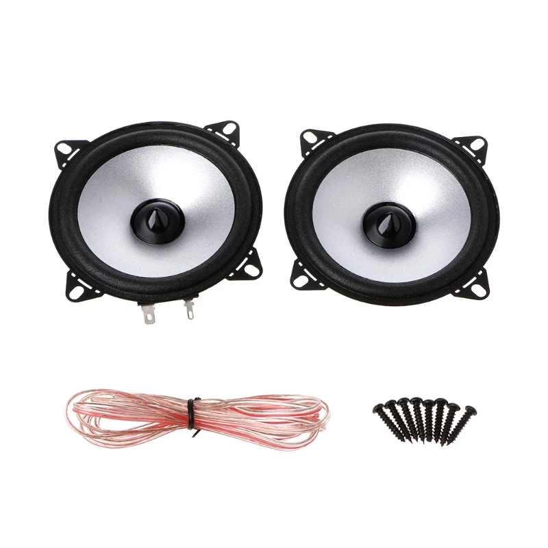 2x 4" Automotive Car Loudspeaker HIFI Full Range Bubble Gum Edge Speakers