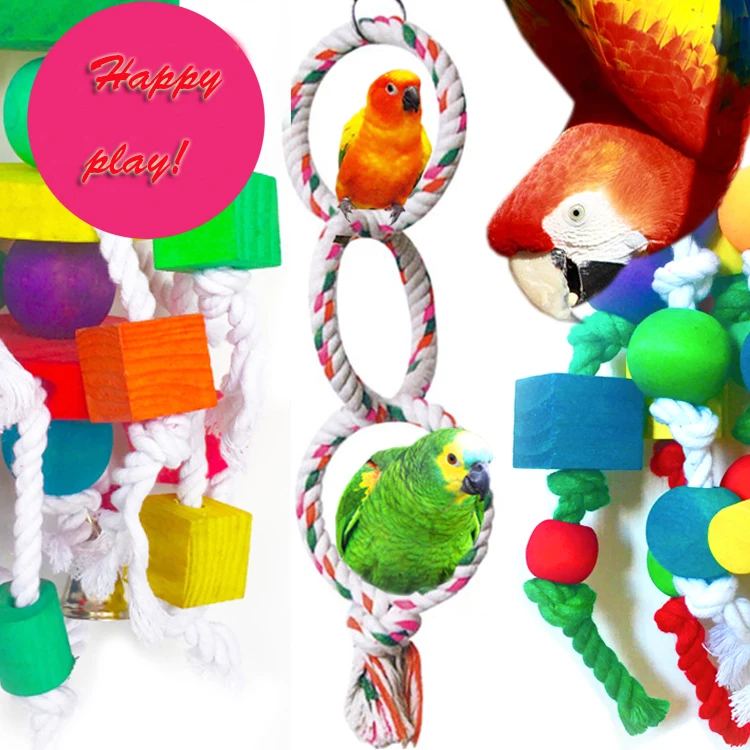 2 шт. трехколесный велосипед хлопок скалолазание попугай игрушки Красочные Птицы обучение Развивающие игрушки для жевания Поставки цена