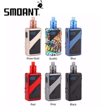 

Original Smoant Taggerz 200W TC Kit wi/ 2ml Taggerz Tank 0.96 Inch OLED Screen Easy Top Refill Ecig Vape Kit VS Drag2