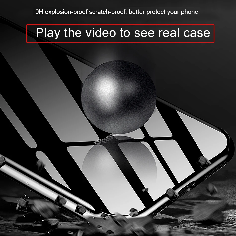 الفاخرة الزجاج المقسى حالة ل أبل فون 7 زائد 8 8 زائد iPhone7 iPhoneX 6 s شعار قناع غطاء ل كوكه فون XS ماكس XR 10 حالة