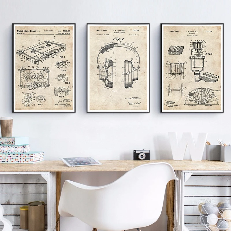 Music Recording Patents Wall Art Print