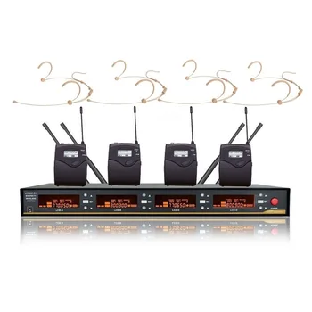 

Bolymic 4 channels cordless microphone UHF Diversity Wireless headset microphones