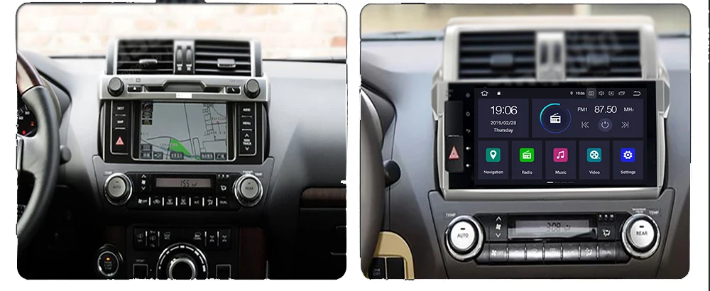 Sale KOOCAVS 10.2" IPS Android 9.0 Car GPS Radio Player for Toyota New Prado 150 2014 2015 with 4GB+64GB Stereo Multimedia Headunit 3