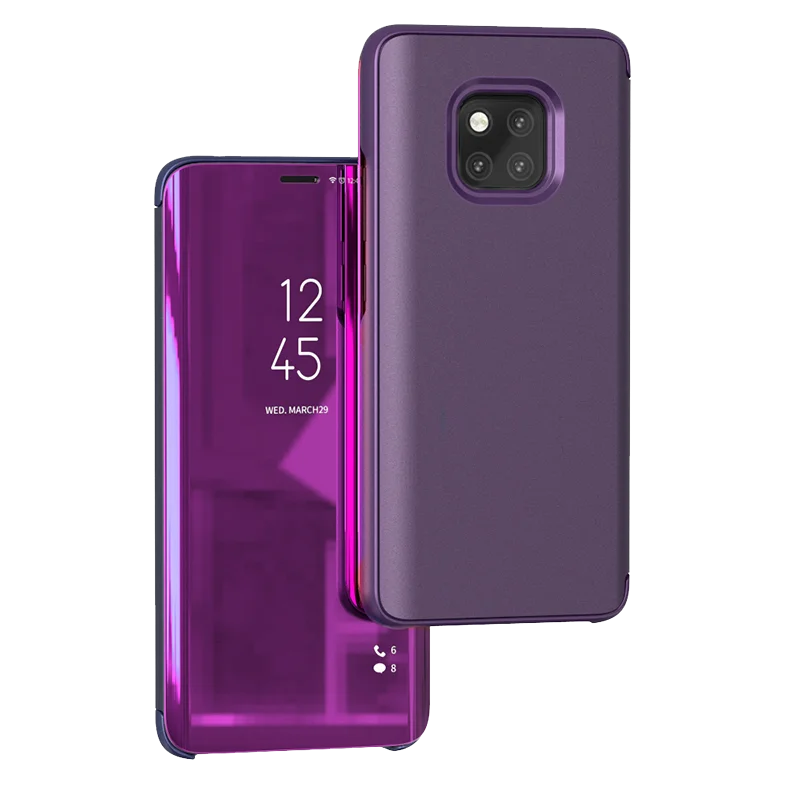 

Smart Mirror View Leather Stand Flip Cover For Huawei For Honor 7A 7C Pro 8 lite Case For Huawei Nova 3 3E 3i Mate 20 Mate 20Pro