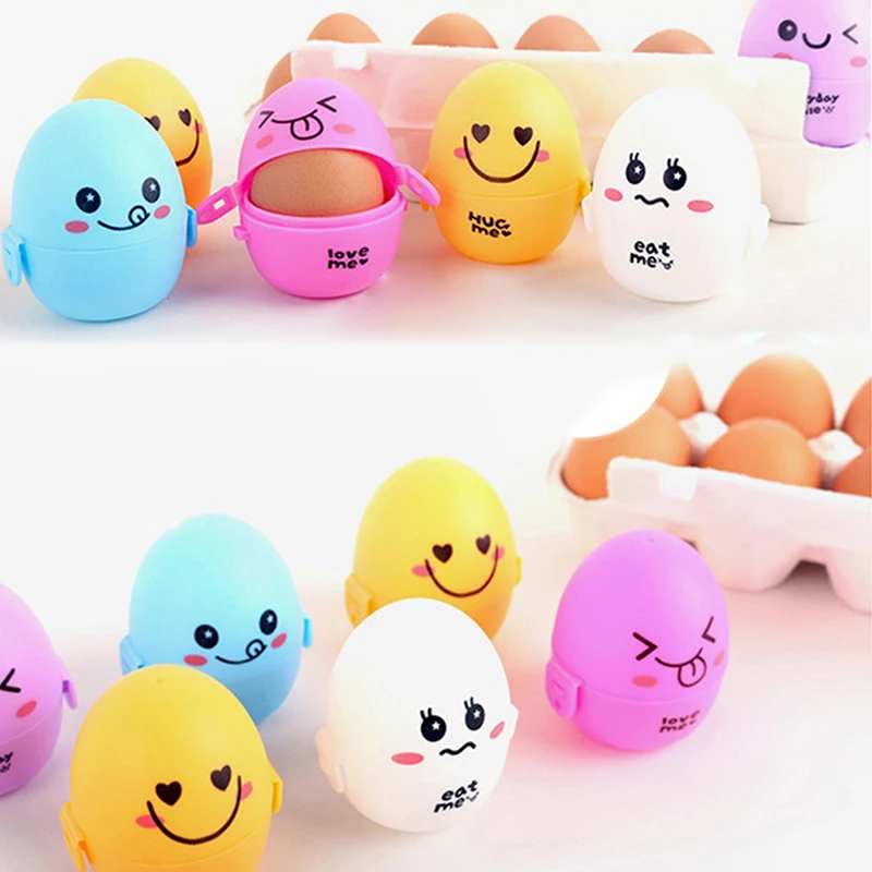 1PC 6.5 *5.9cm Plastic egg holder toy egg box Round boxes Egg storage