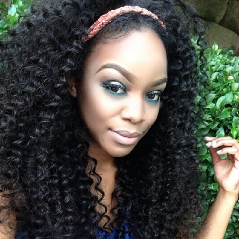 

150% Density Full Lace Human Hair Wigs For Black Women 6A Brazilian Kinky Curly Lace Front Wig Glueless Full Lace Wigs 8-24inch