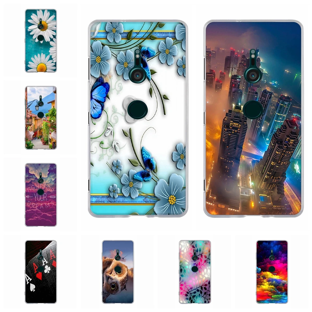 

For Sony Xperia XZ3 Case Ultra-thin Soft TPU Silicone For Sony Xperia XZ3 XZ 3 Cover Cute Animal Patterned For Sony XZ3 Coque
