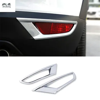 

2pcs/lot ABS chrome for 2015 2016 2017 2018 Mazda CX-3 CX3 CX 3 car accessories car stickers rear Fog lights protective cover