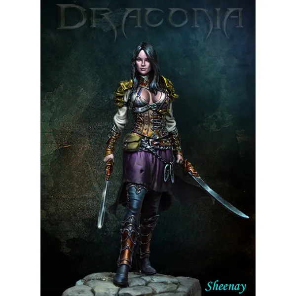 

[Loong Way Miniatures] Ares Mythologic / Draconia miniatures SG-05 SHEENAY- TOW SWORD 75mm Resin Miniature