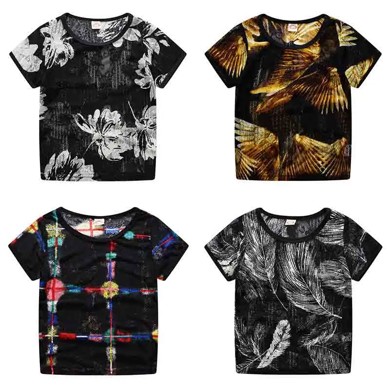 

Summer Top Bobo Choses 2019 Mesh T-shirt Boys Loose Fashion lol T shirt For Boys Kids Printing Enfant Tee Shirt Garcon Clothes