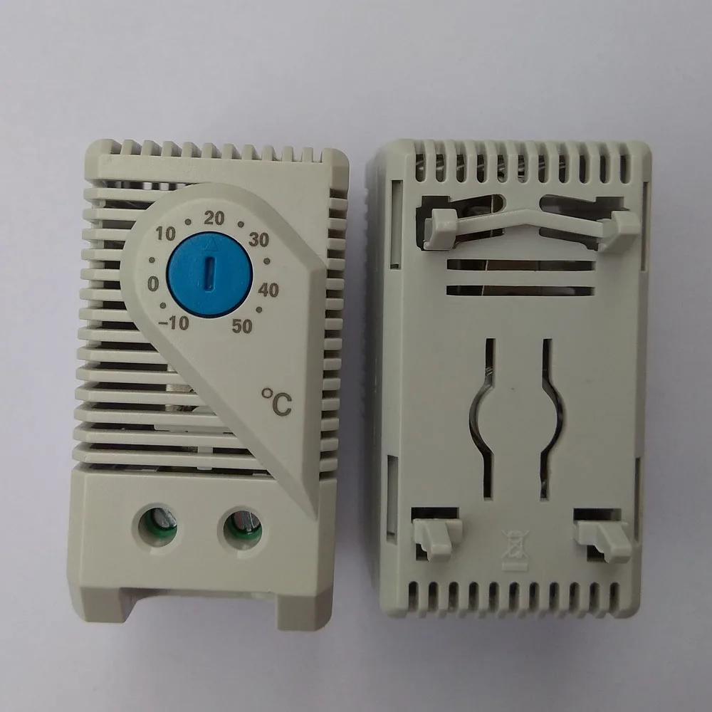 KTS011 Малый размер промышленный термостат для контроллер температуры шкафа нормально открытый(0~+ 60 градусов) KTO011 NC type-10~ 50 C - Цвет: NO -10 to 50 degree