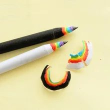 2 pc/set kawaii papelaria hb arco-íris lápis desenho escrita lápis de papel lápis material escolar fonte para o presente da criança