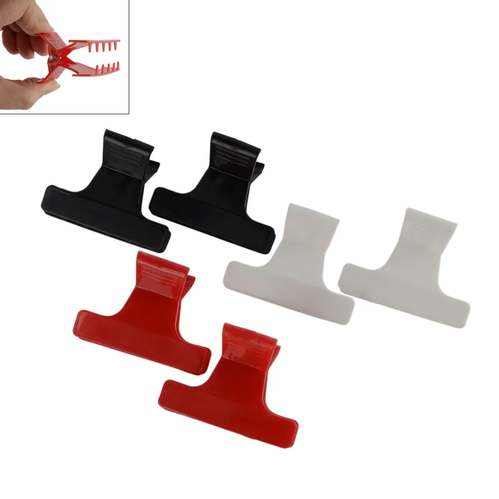 

Mayitr 6Pcs Salon Hairdressing Salon Claw Clips 3 Colors High Quality ABS Plastic Sectioning Clip for Styling Tools