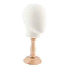 22 дюймов манекен головной парик делая голову холст голова парик стенд шляпа очки дисплей с деревянной съемной подставкой набор инструментов