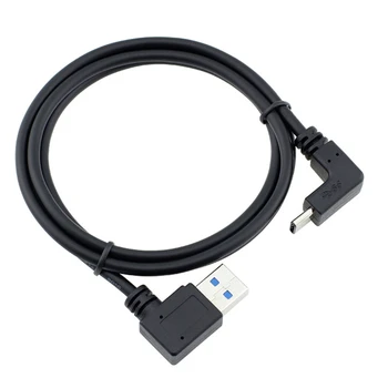 

USB 3.1 USB-C Up & Down Angled to 90 Degree Right Angled A Male Data Cable for Mac book & Tablet & Phone
