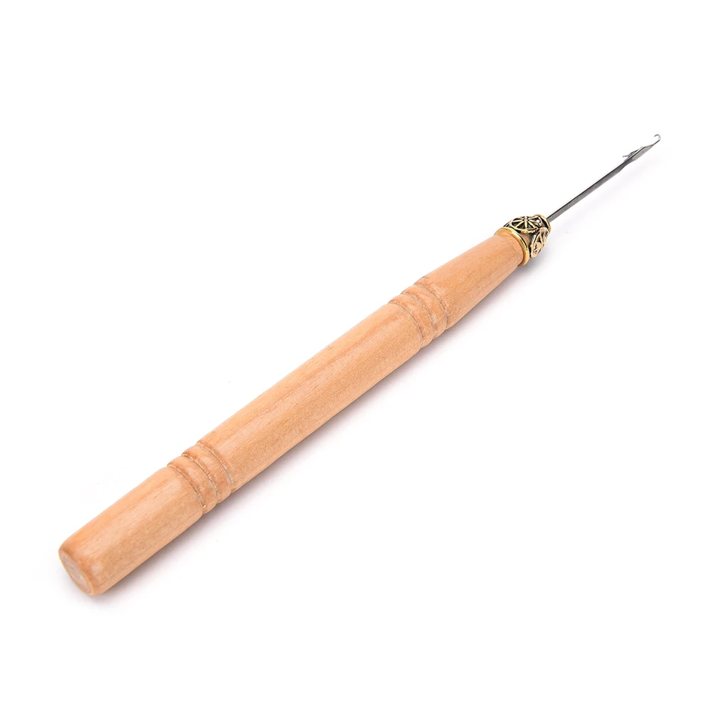 

1pc Weaving Latch Hook Needle Dreadlock Crochet Sew Wig Hair Needle For Micro Braids Tools