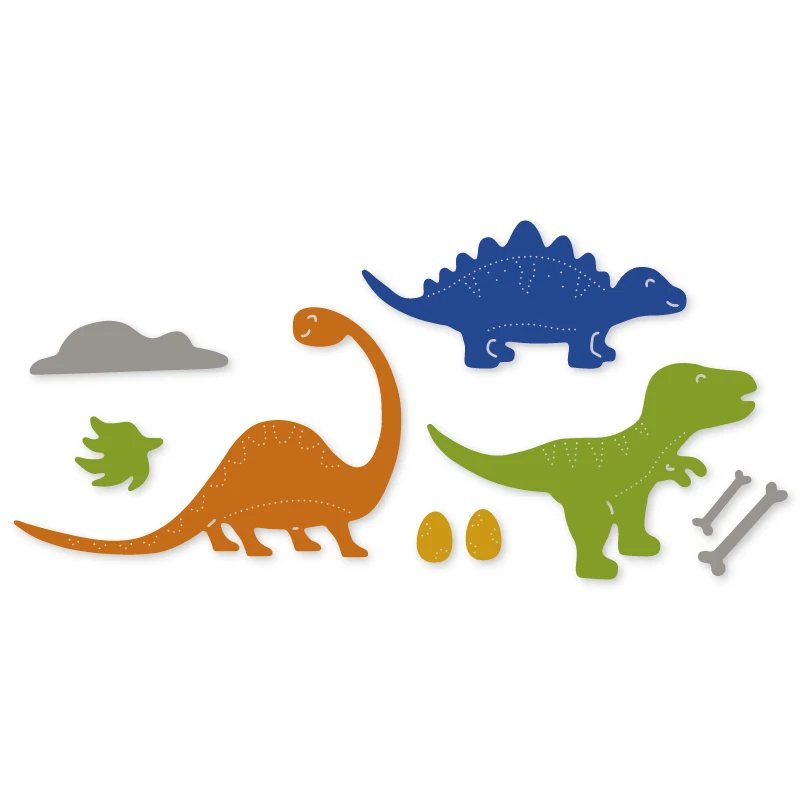 dinosaur Moutain Border 55*131mm Metal Cutting Dies