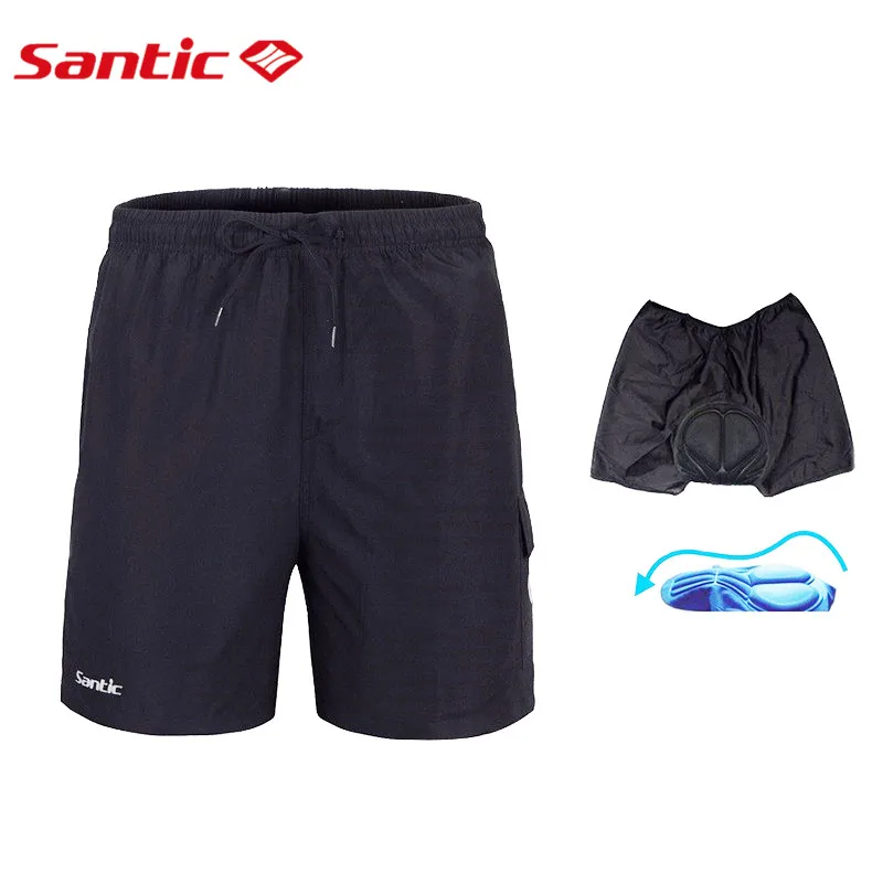 

Santic Men summer Cycling Shorts ciclismo Short negro Black Foam Padded Bike MTB Jersey Shorts Loose Bike Shorts Quick Dry