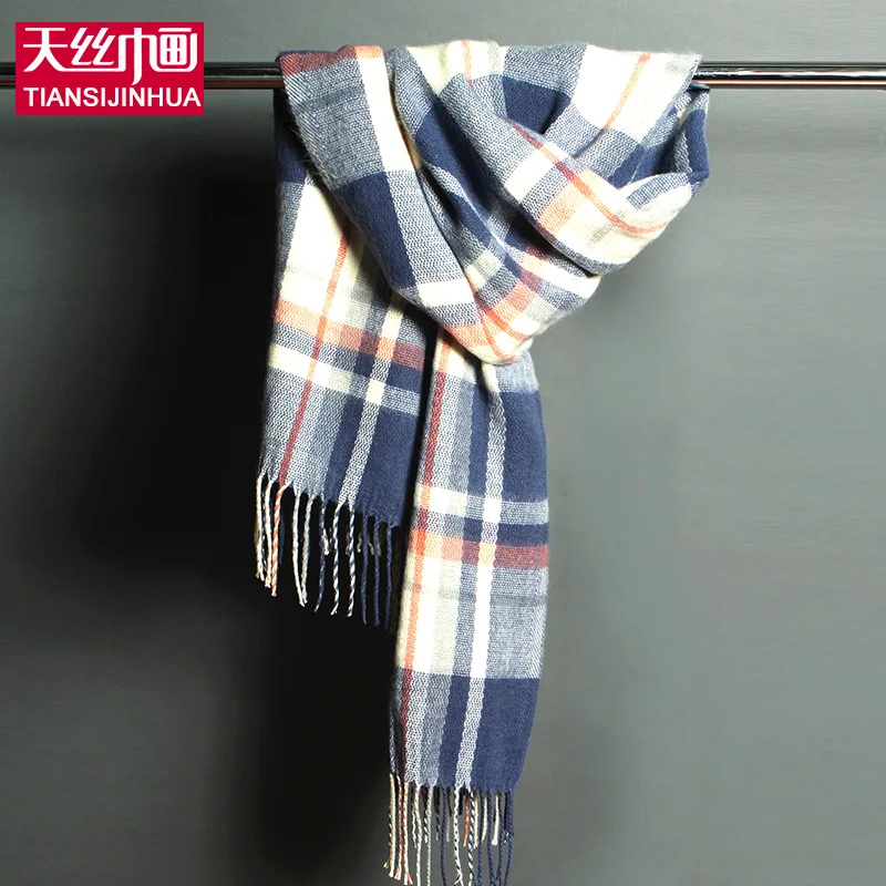 Designer Winter Plaid font b Tartan b font Scarf 200CM Women Warm Scarfs 2016 Luxury Brand