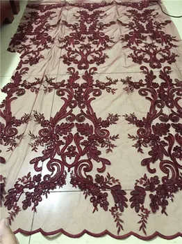 

Gradient Feather Sequined Embroidered Mesh Tulle Lace Fabric African French Wedding Dresses Laces High Quality Sequins Fabrics(0