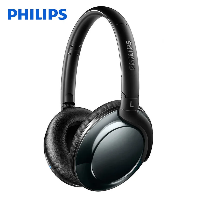 Оригинальная беспроводная гарнитура Philips SHB4805/Bluetooth наушники с регулятором громкости стерео бас для samsung Iphone X Galaxy Note 8