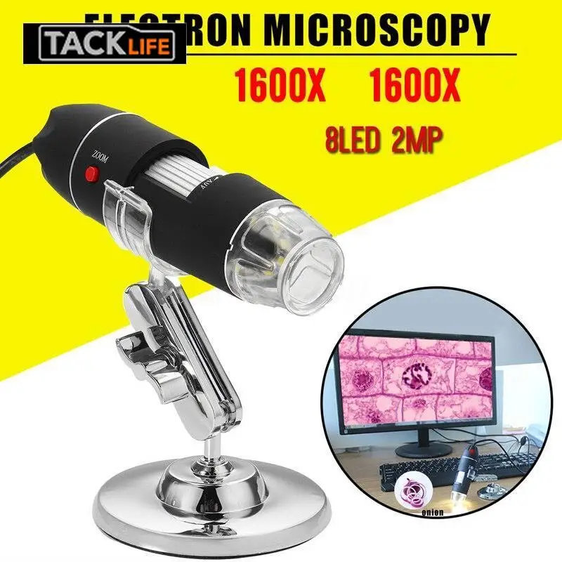 

2019 USB Microscope Camera 1600X 1000X 500X 8 LED USB Electronic Microscope Digital Microscope Magnifier Endoscope Microscopio