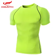 Новейшая Мужская Спортивная футболка для фитнеса с коротким рукавом для баскетбола, бега, Мужская термальная мышцв, бодибилдинг спортивные компрессионные колготки, рубашка