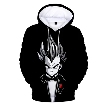 

New 3D Dragon Ball Hoodies Leisure Harajuku Hot Keep warm Dragon ball Z Goku Print Men/Women Hoodies Wild Black Streetwear
