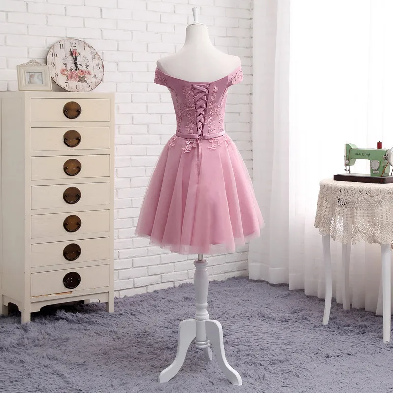 MNZ502L# вышивальное синее платье подружки невесты на шнуровке, новинка осень-зима, короткое платье средней длины для выпускного вечера, платье для девочек размера плюс на заказ