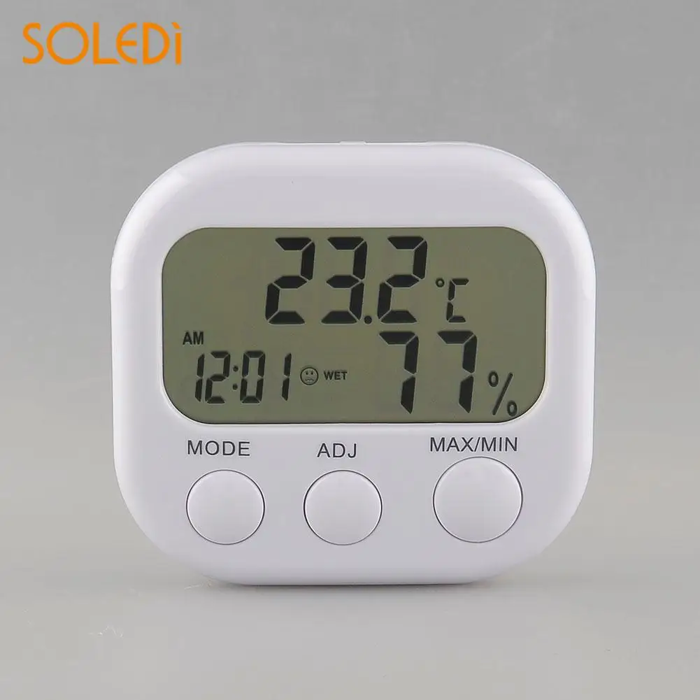 

Digital LCD Thermometer Humidity Air Clock Drop Shipping Tool