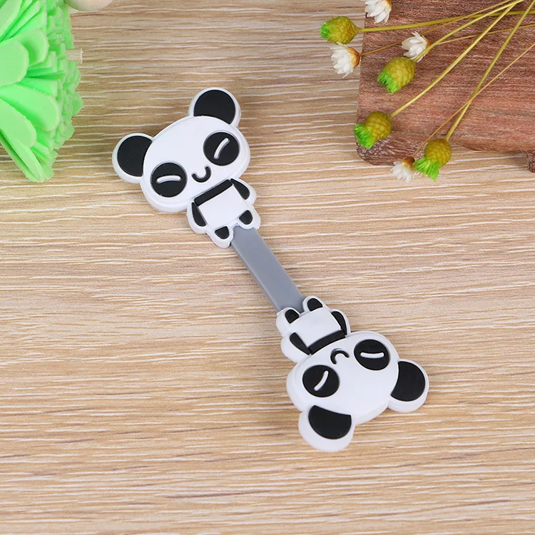  100pcs Lovely Elephant Bear Cartoon Cable Winder Headphone Earphone Cable Wire Organizer USB Cord H