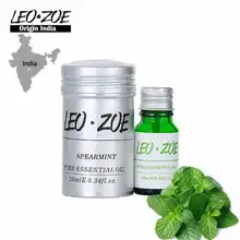 Мята Эфирные масла известный бренд leozoe сертификат происхождения Индии аутентификации ароматерапия Высокое качество масла мяты