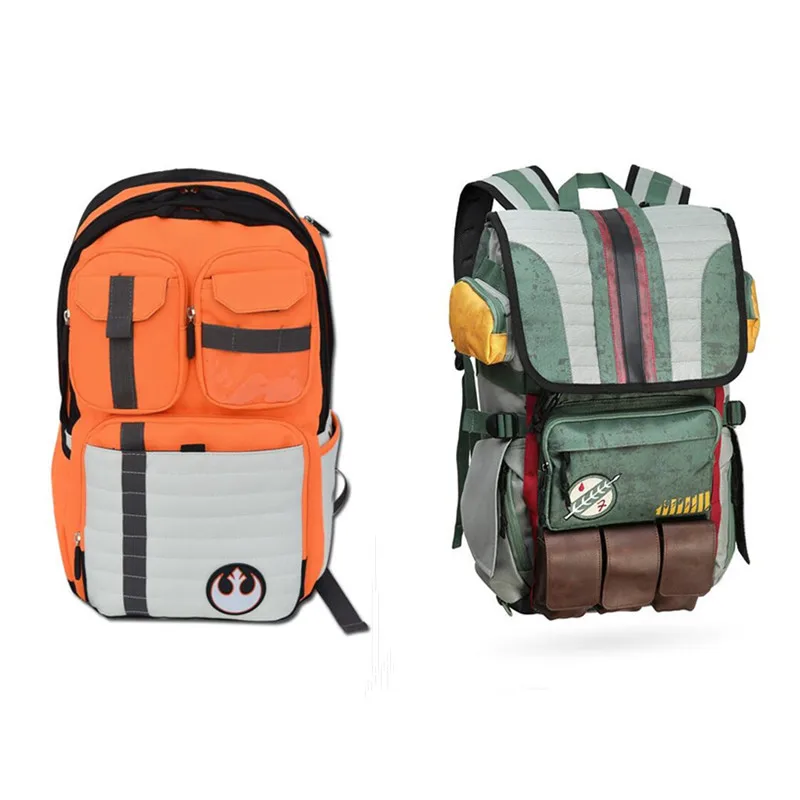 

Movie Star Wars Backpack Boba Fett Mandalorian Armor Rebel Forces Men Women Fashion Travel Backpack