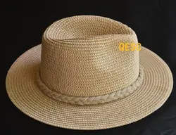 Новые высококачественные верблюжьи Бежевые мужские модные соломенные шляпы для летнего пляжа, анти-УФ. Бесплатная доставка