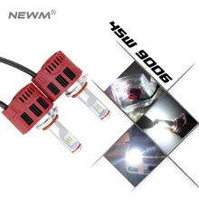 45 Вт 4500Lm H10 HB3 HB4 комплект светодиодных ламп Conversion Kit фар дальнего света Лампа для мотоцикла автомобиля источник света белый 6000 K