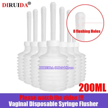 

Original 200ML Cofoe Vaginal Syringe Flusher Private Parts Female Gynecology Disposable Vulva Wash Tool Health Care for Woman